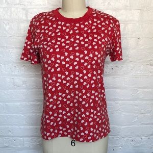 & Other Stories crewneck tshirt with hearts!